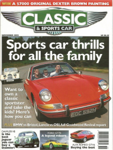 CLASSIC & SPORTSCAR 2002 NOV - DAIMLER 8, FORD GT70, GTV6, AUSTIN 7
